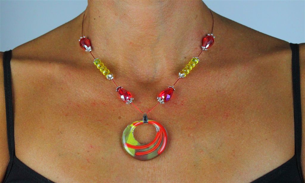 Collana in vetrofusione