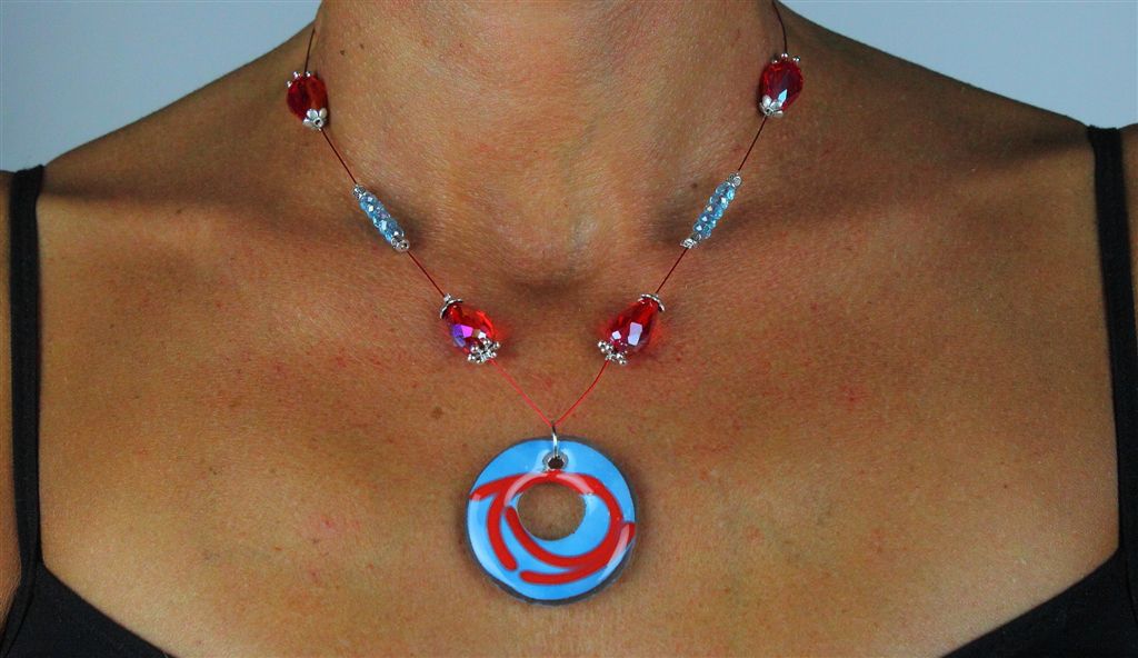 Collana in vetrofusione