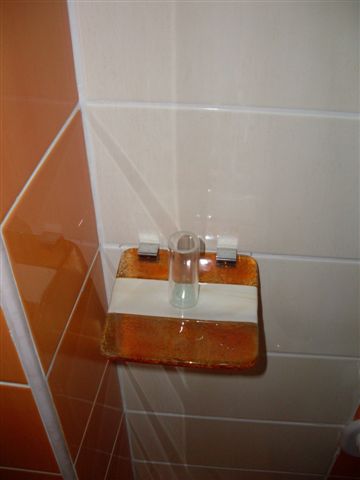 porta rotolo scacchi panna-arancio