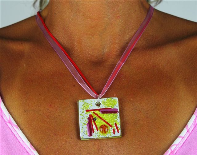 Collana in vetrofusione
